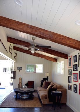 Faux timber wood beams